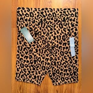Leopard Print Biker Shorts